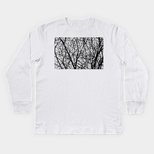 Natural Trees Map Kids Long Sleeve T-Shirt